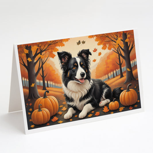 Buy this Border Collie Fall Greeting Cards Pack of 8