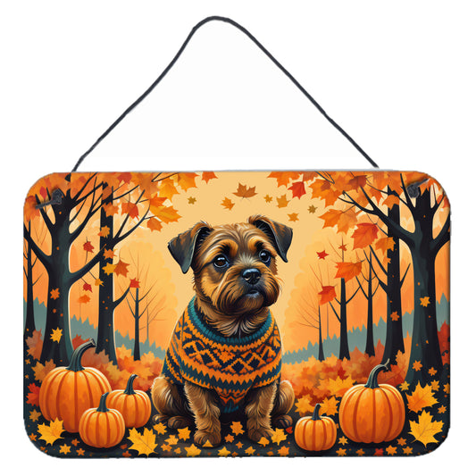 Buy this Border Terrier Fall Wall or Door Hanging Prints