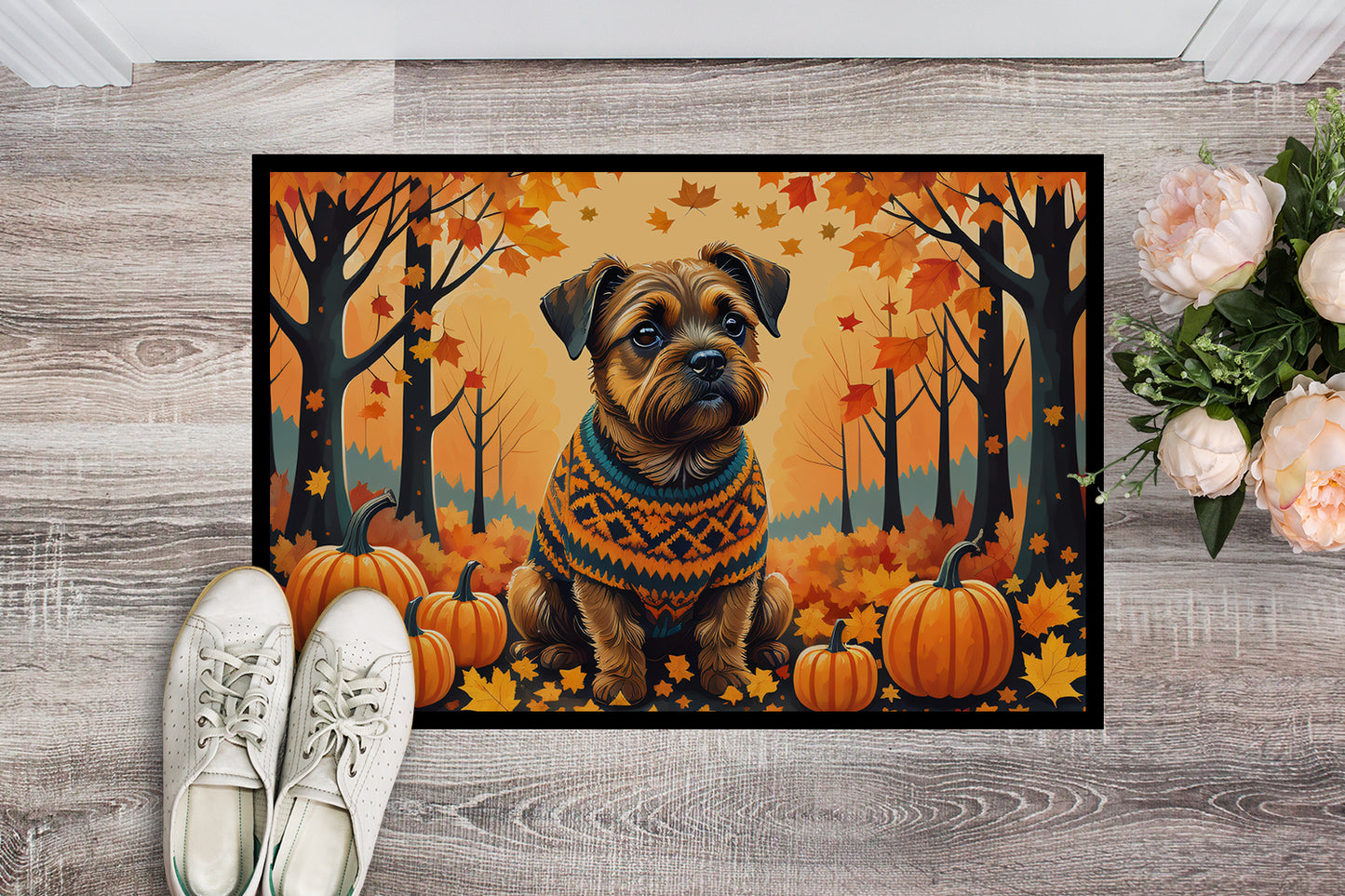 Border Terrier Fall Doormat