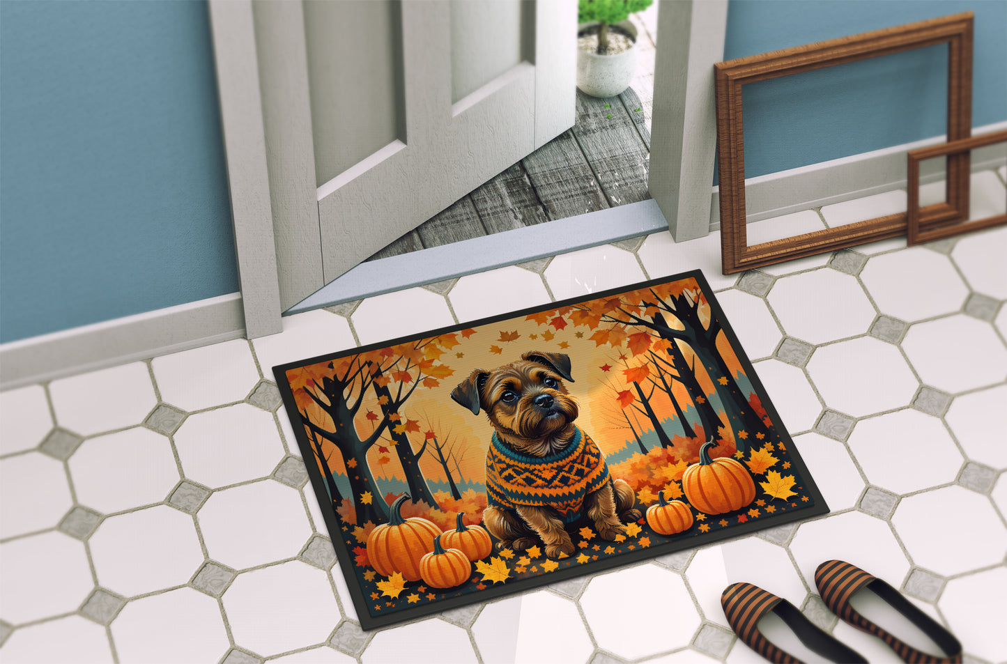 Border Terrier Fall Doormat