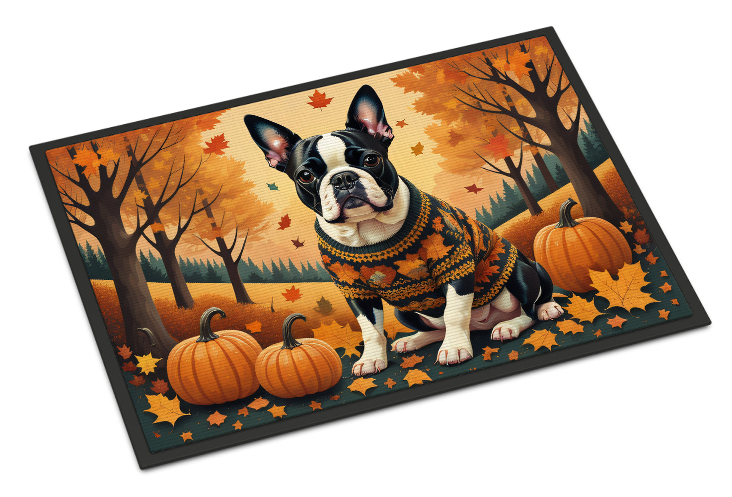 Buy this Boston Terrier Fall Doormat