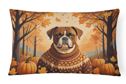 Buy this Boxer Fall Throw Pillow