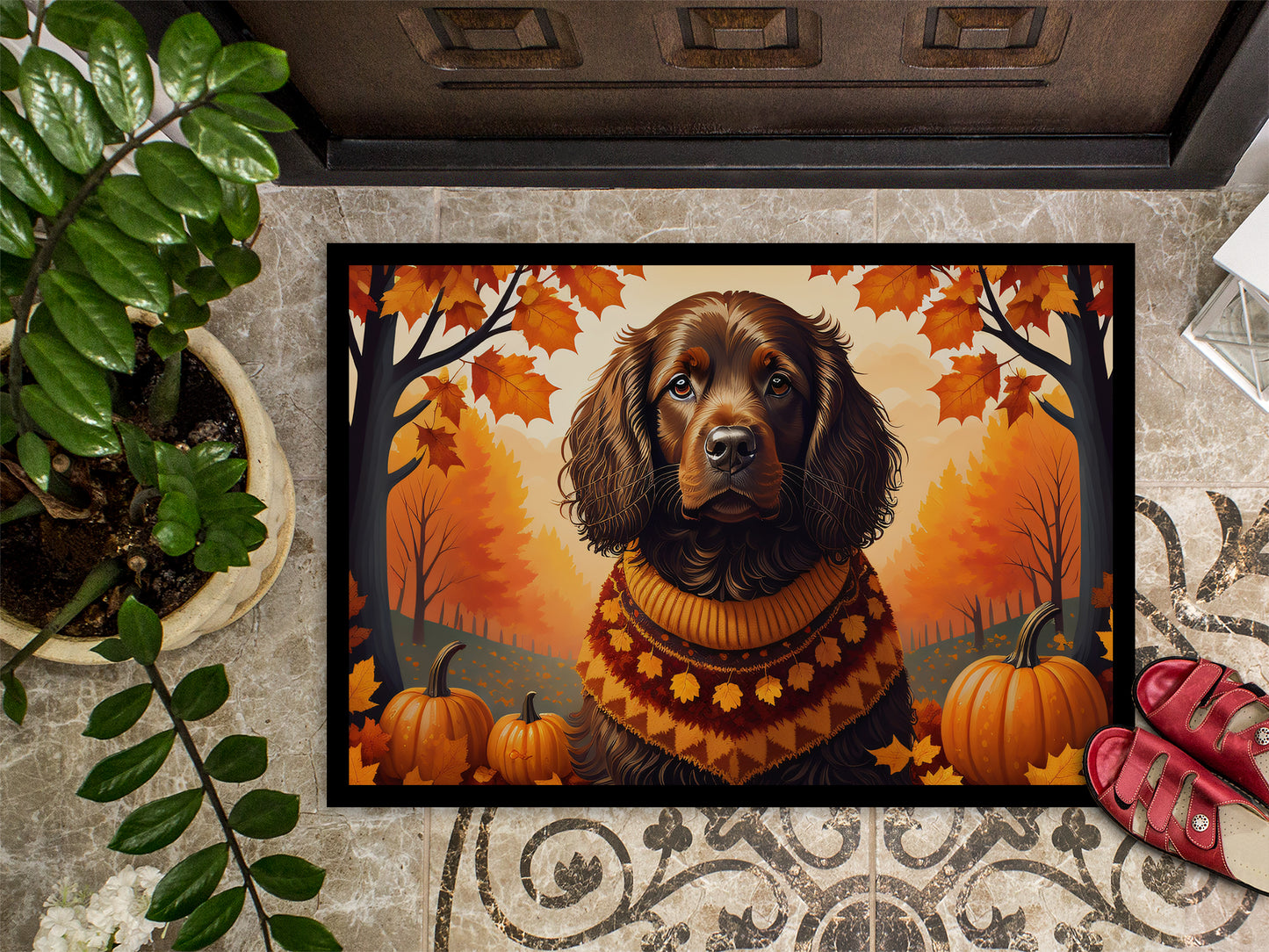 Boykin Spaniel Fall Doormat