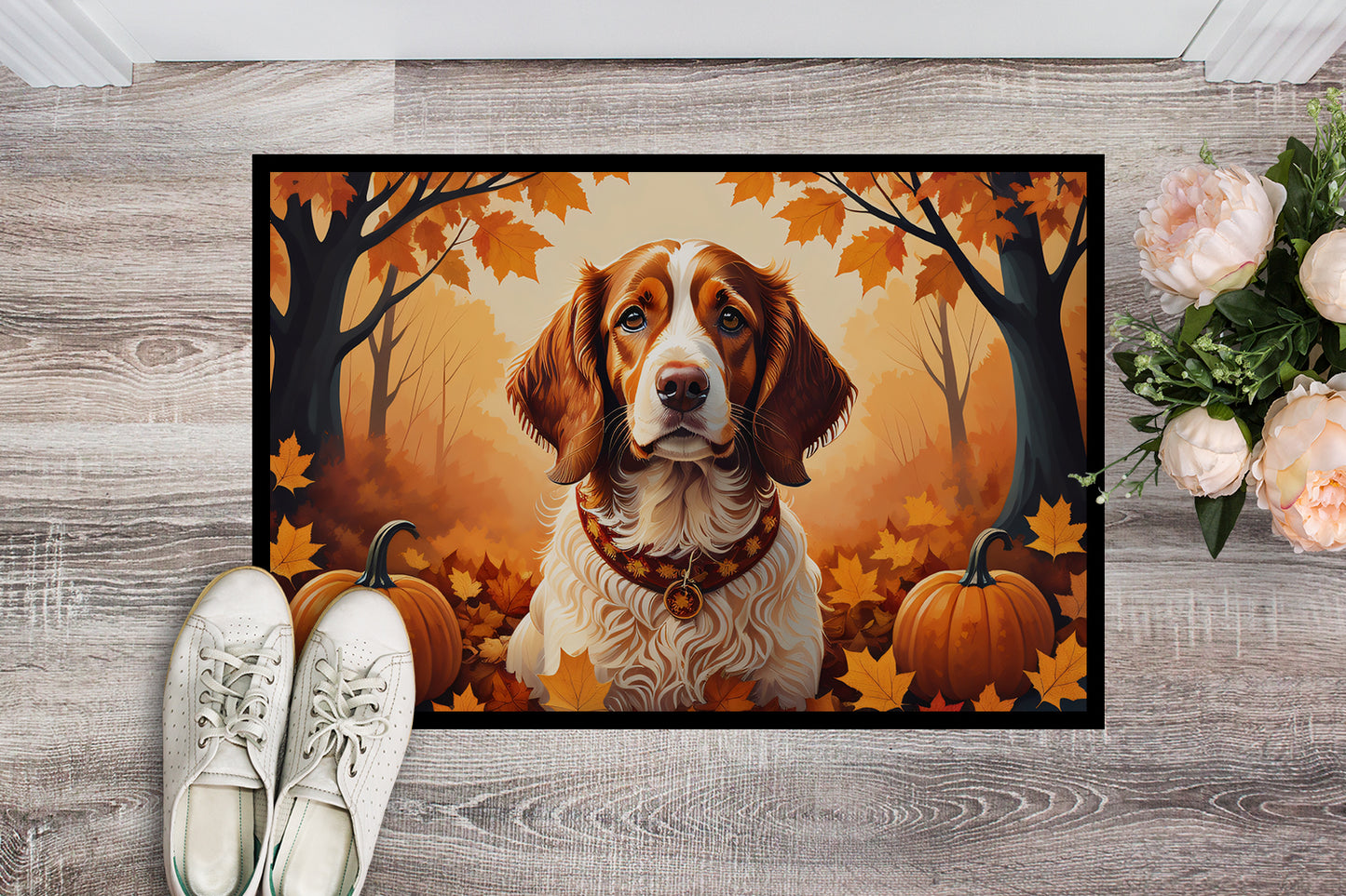 Brittany Spaniel Fall Doormat