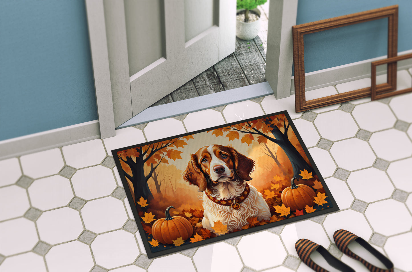 Brittany Spaniel Fall Doormat