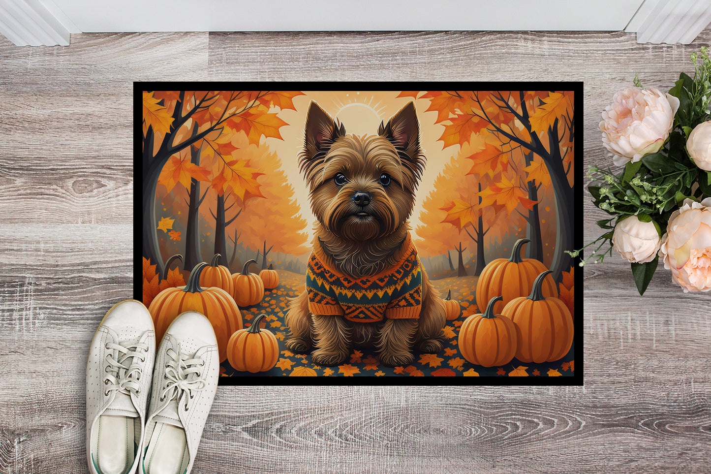 Cairn Terrier Fall Doormat