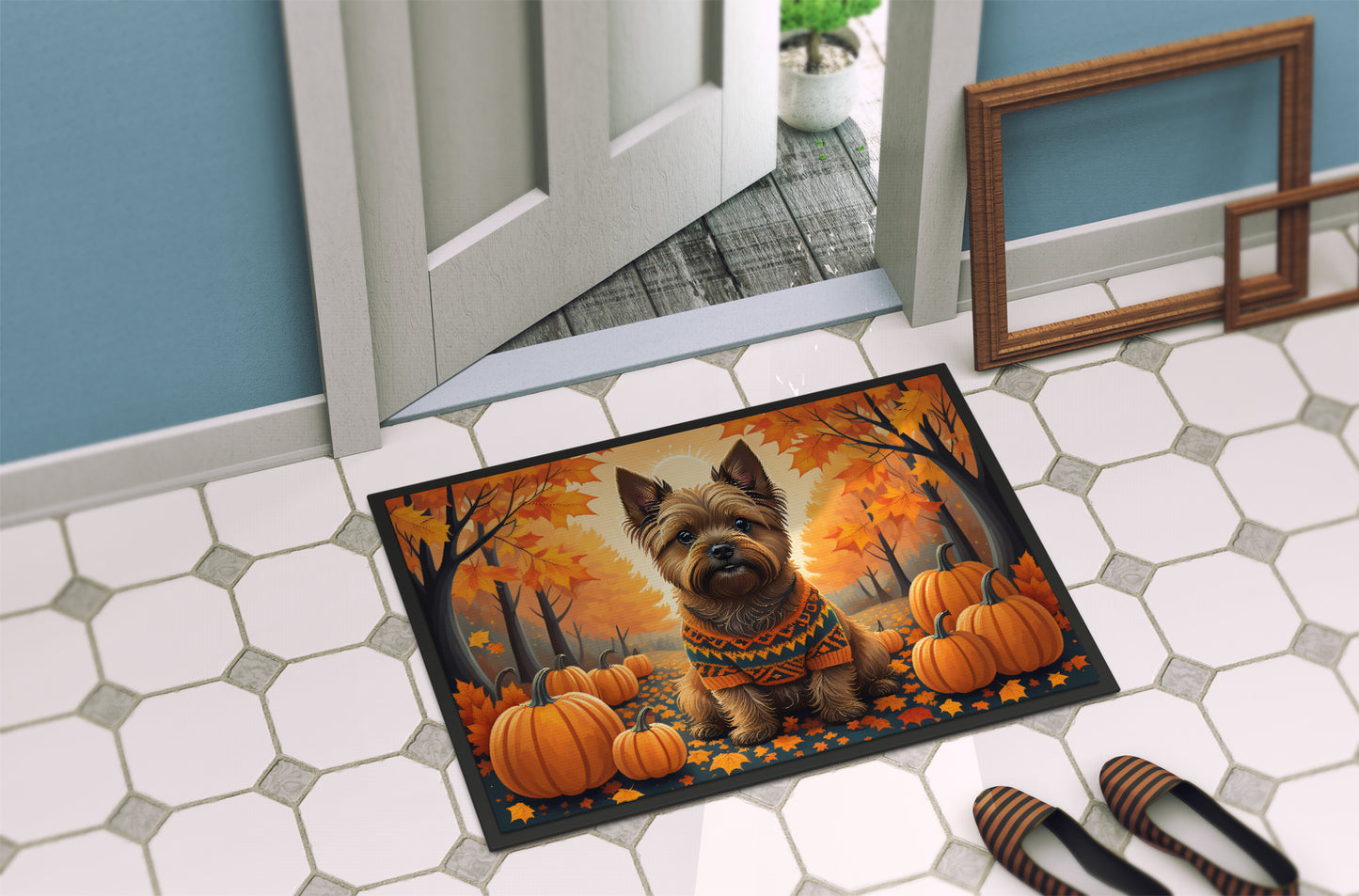 Cairn Terrier Fall Doormat