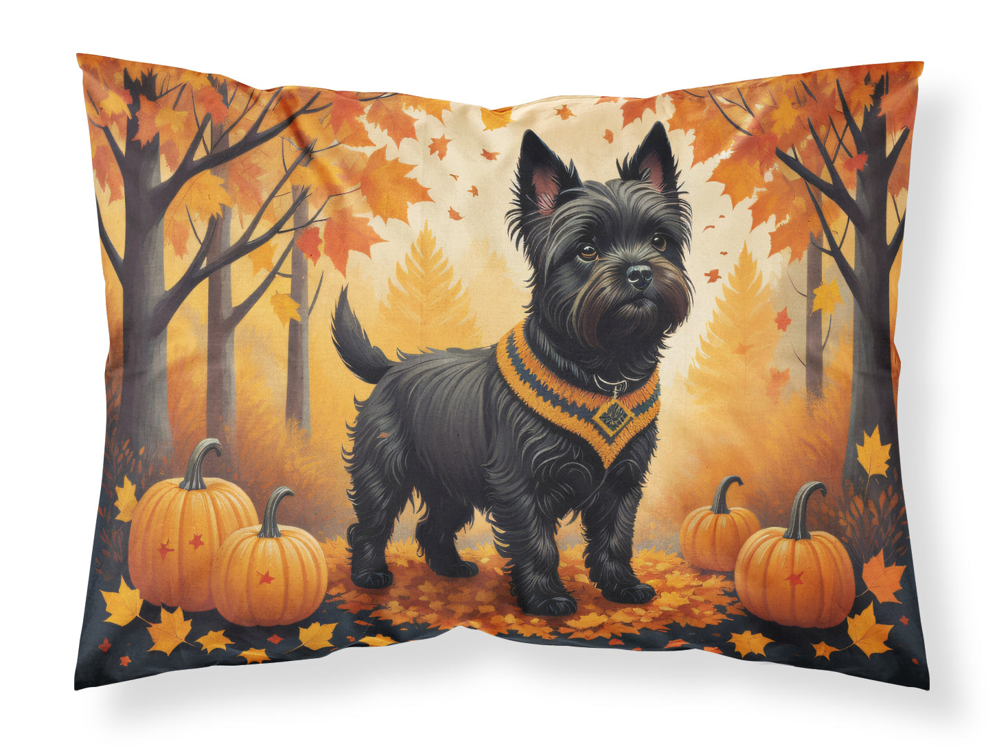 Buy this Black Cairn Terrier Fall Standard Pillowcase