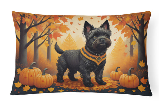 Buy this Black Cairn Terrier Fall Throw Pillow