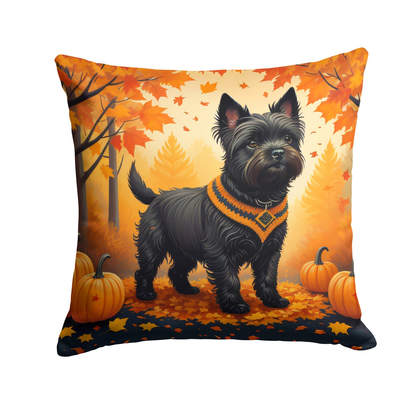 Buy this Black Cairn Terrier Fall Throw Pillow