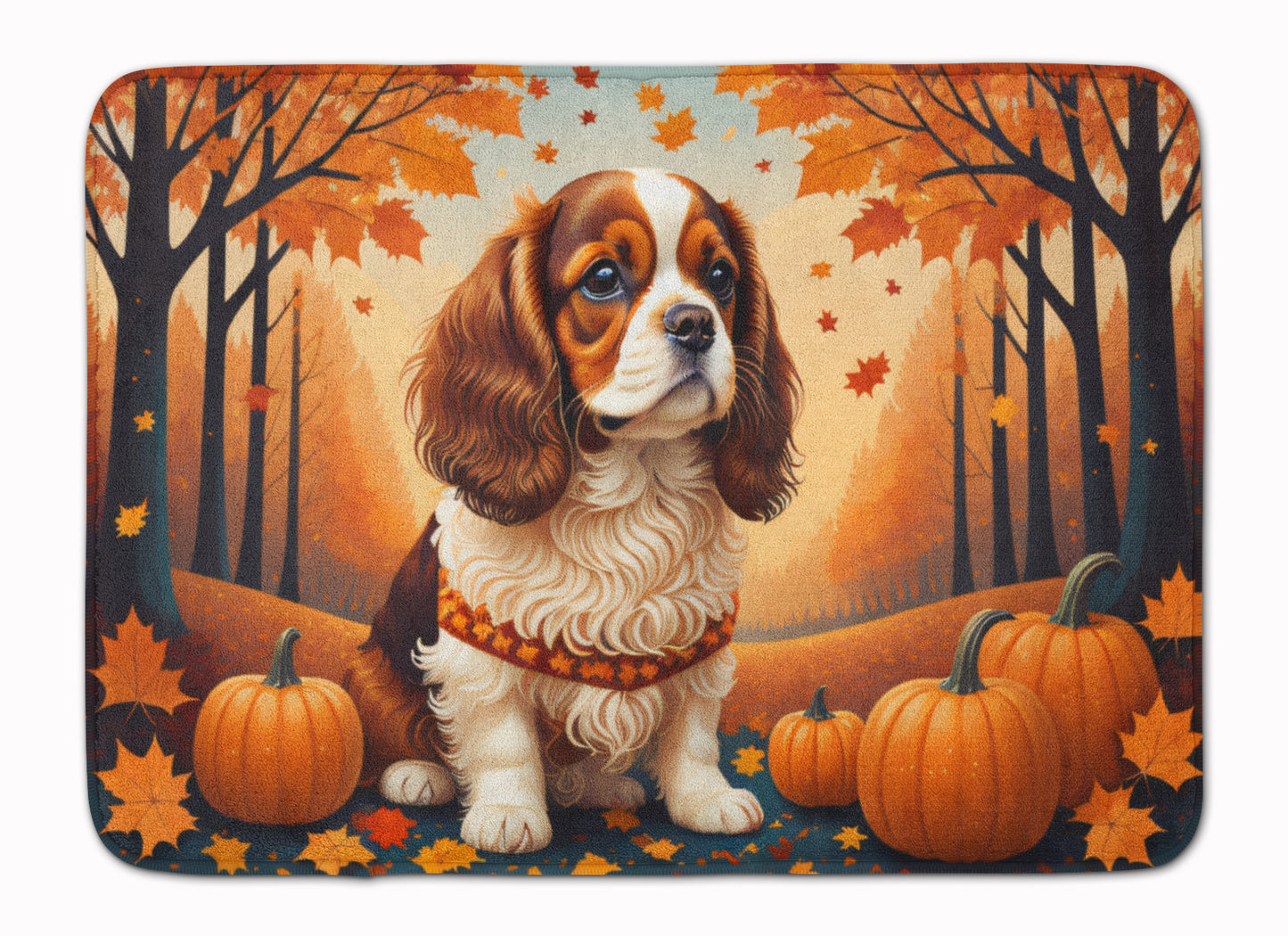 Buy this Cavalier Spaniel Fall Memory Foam Kitchen Mat