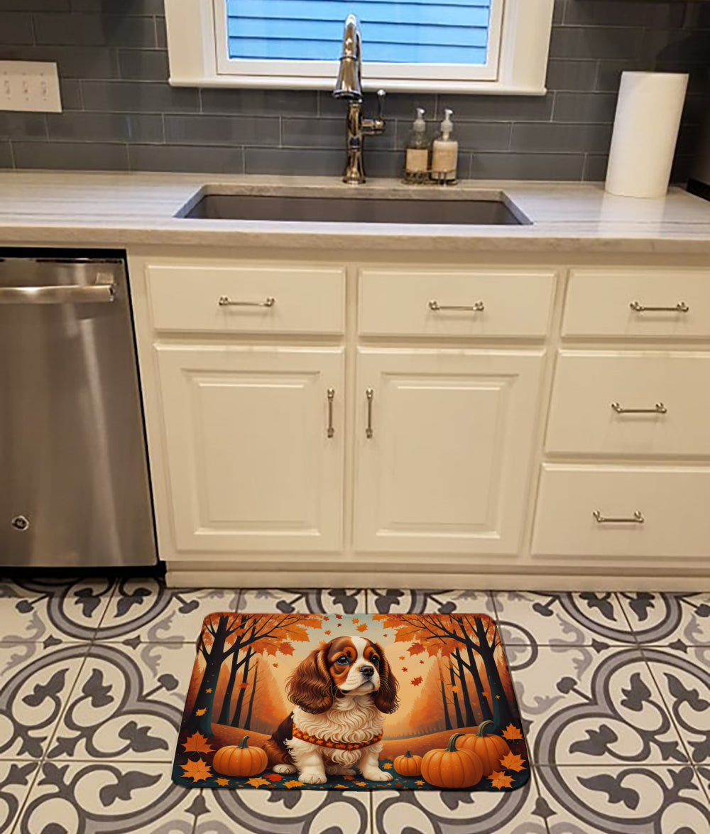 Cavalier Spaniel Fall Memory Foam Kitchen Mat