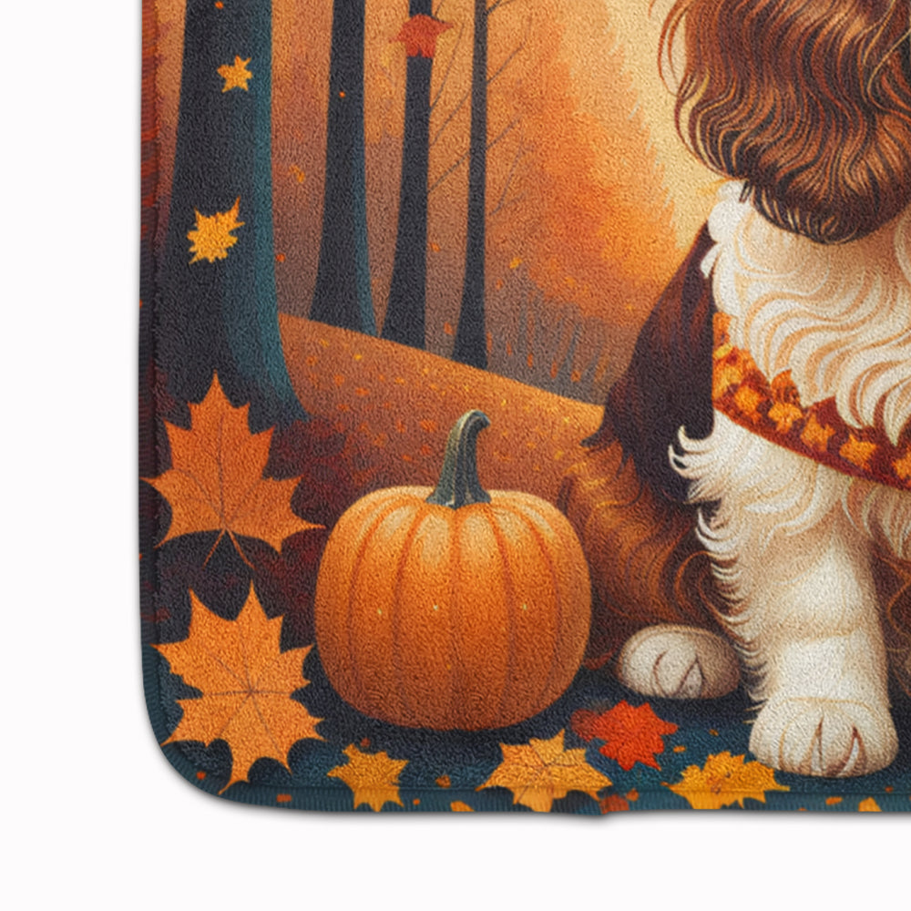 Cavalier Spaniel Fall Memory Foam Kitchen Mat