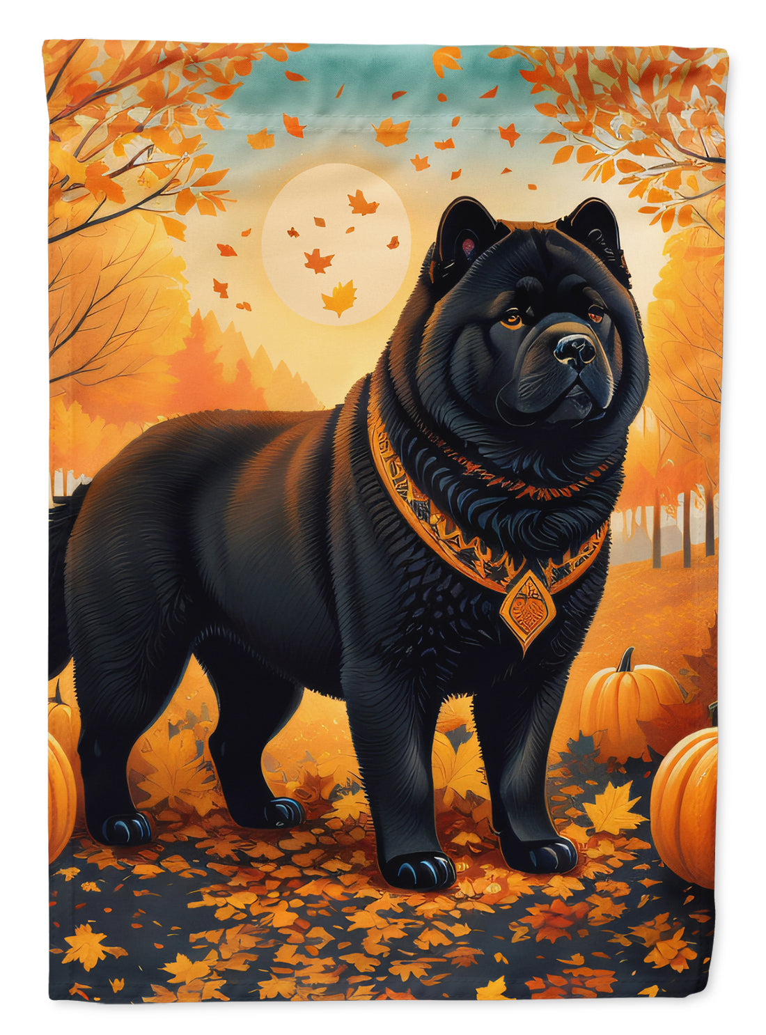 Buy this Black Chow Chow Fall Garden Flag