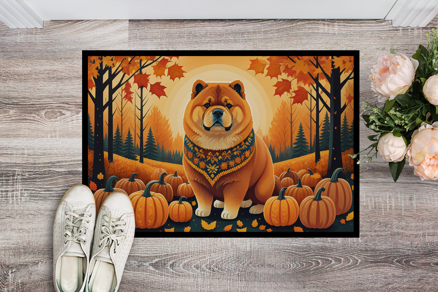 Chow Chow Fall Doormat