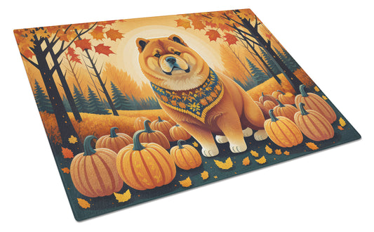 Buy this Chow Chow Fall Glass Cutting Board