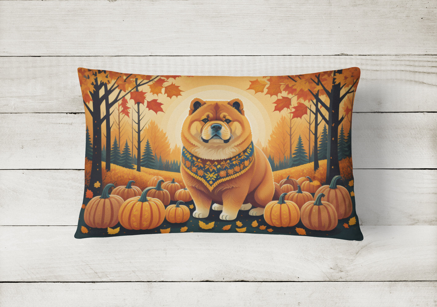 Chow Chow Fall Throw Pillow