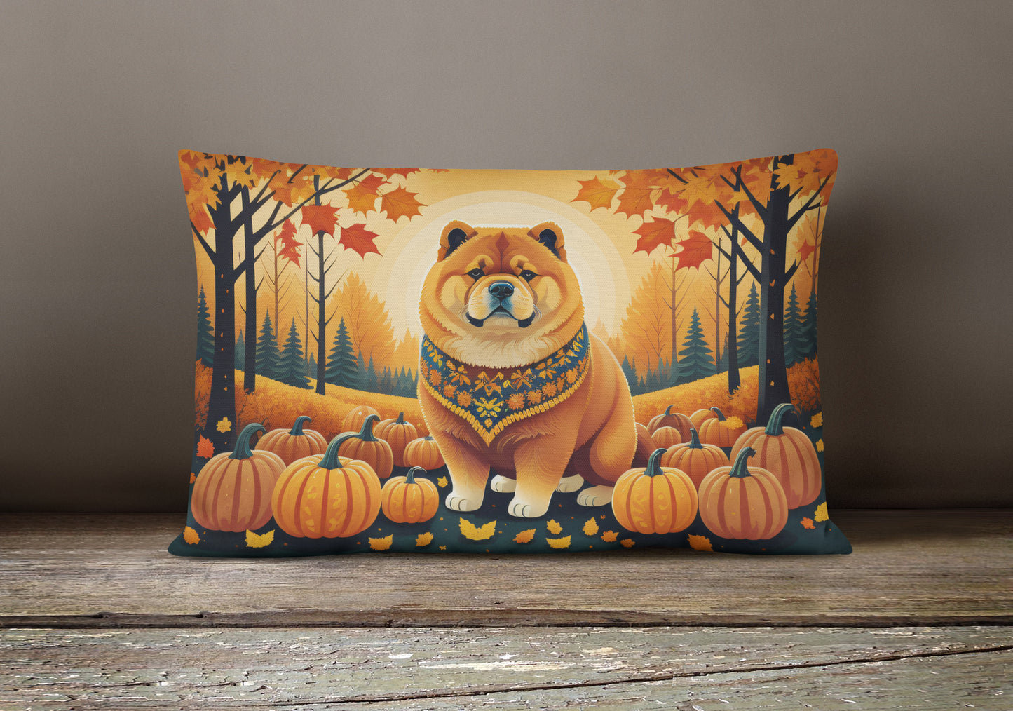 Chow Chow Fall Throw Pillow