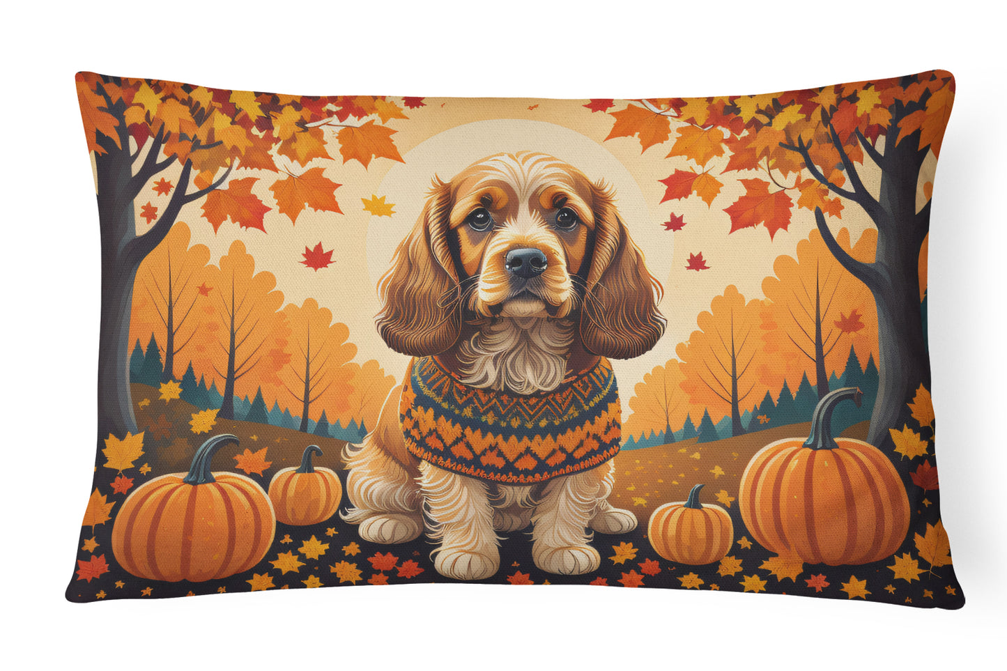 Buy this Cocker Spaniel Fall Throw Pillow