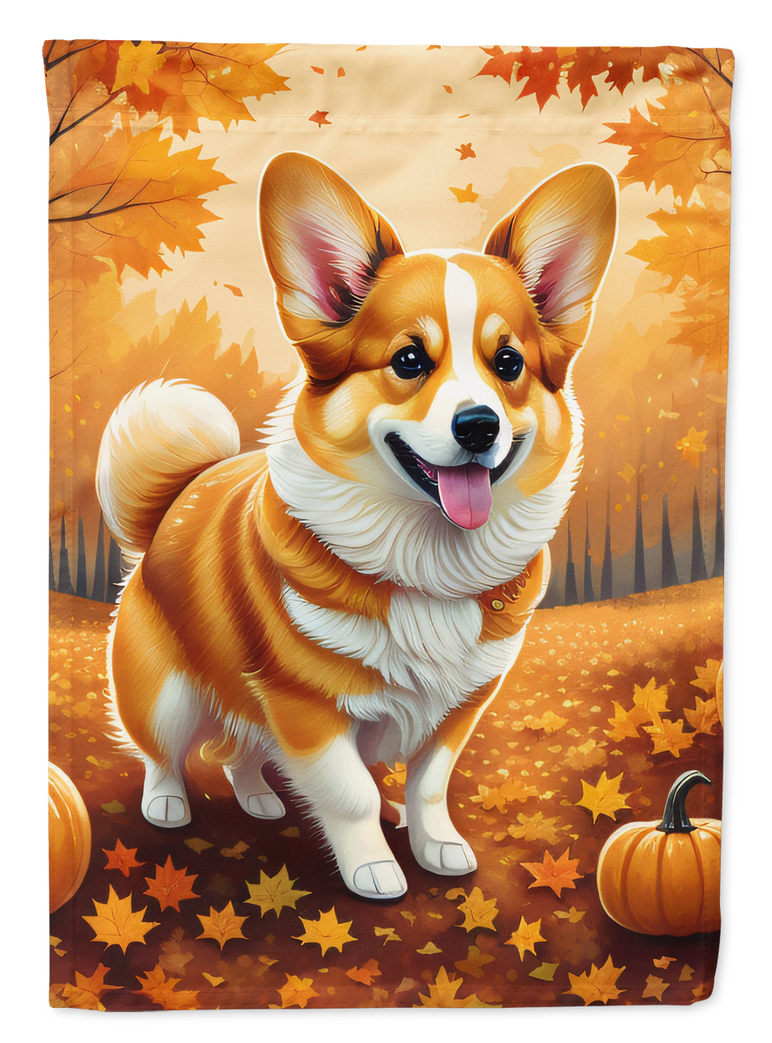 Buy this Corgi Fall House Flag