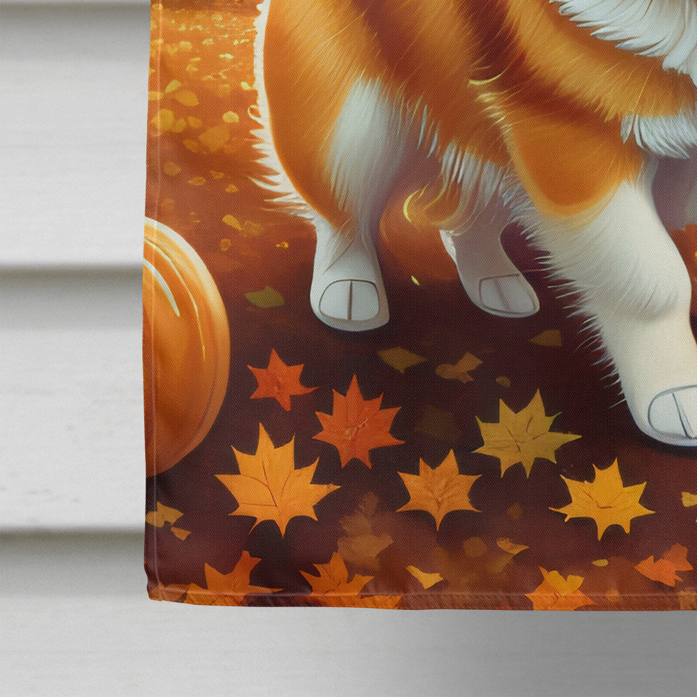 Corgi Fall House Flag