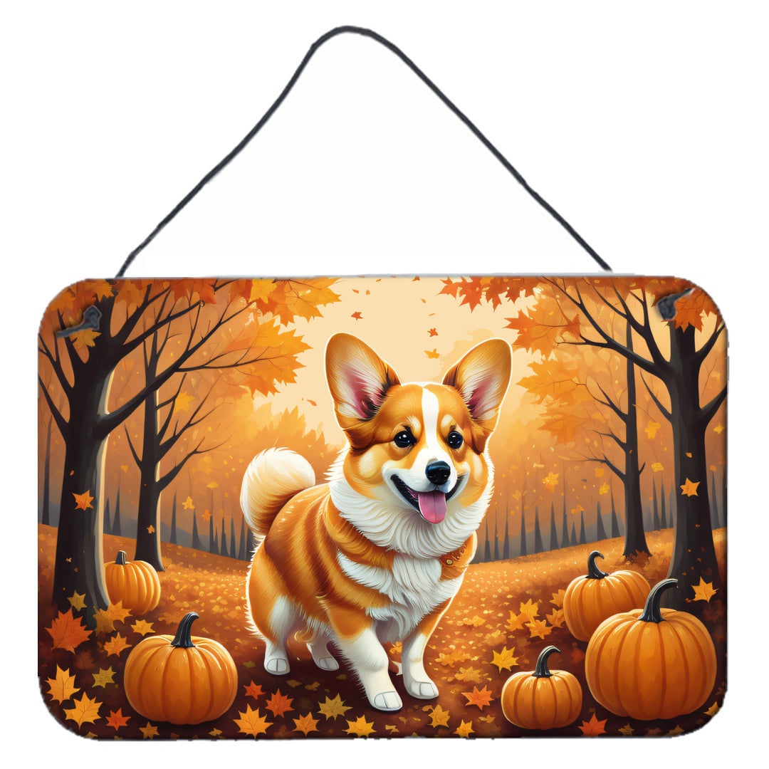 Buy this Corgi Fall Wall or Door Hanging Prints