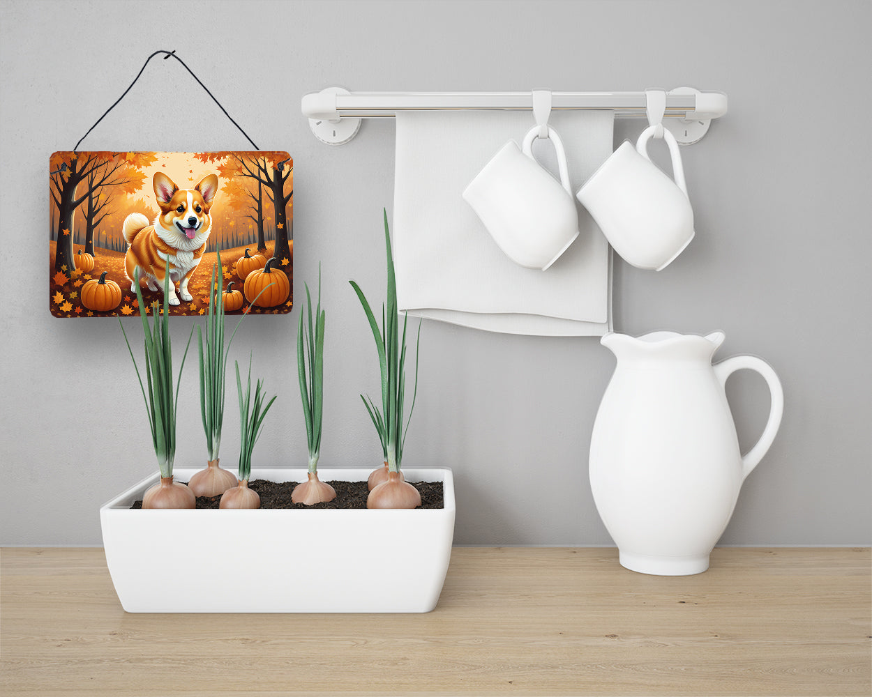 Corgi Fall Wall or Door Hanging Prints