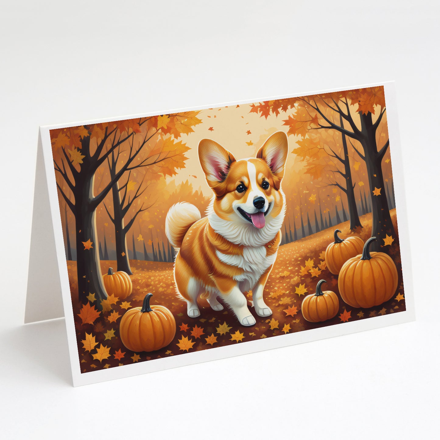 Buy this Corgi Fall Greeting Cards Pack of 8