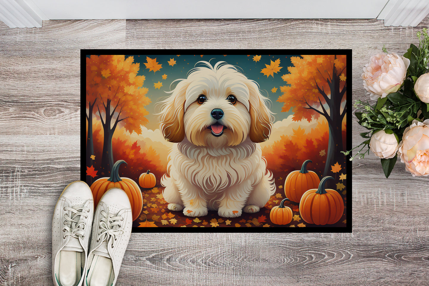 Coton De Tulear Fall Doormat