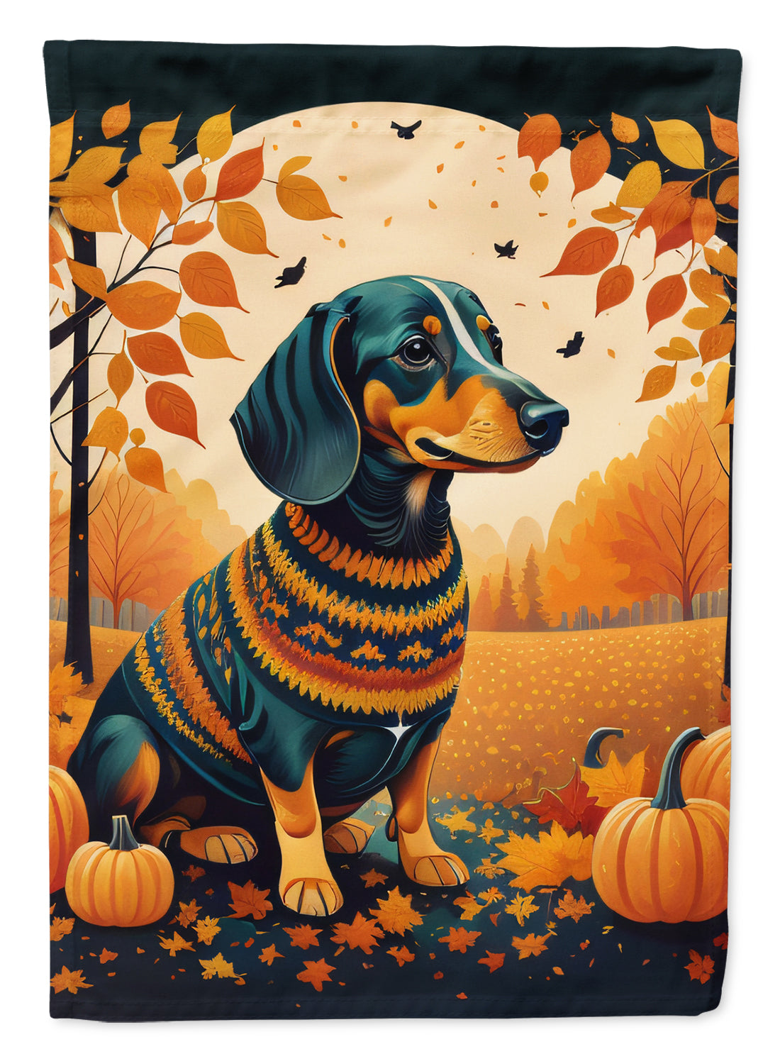 Buy this Dachshund Fall Garden Flag