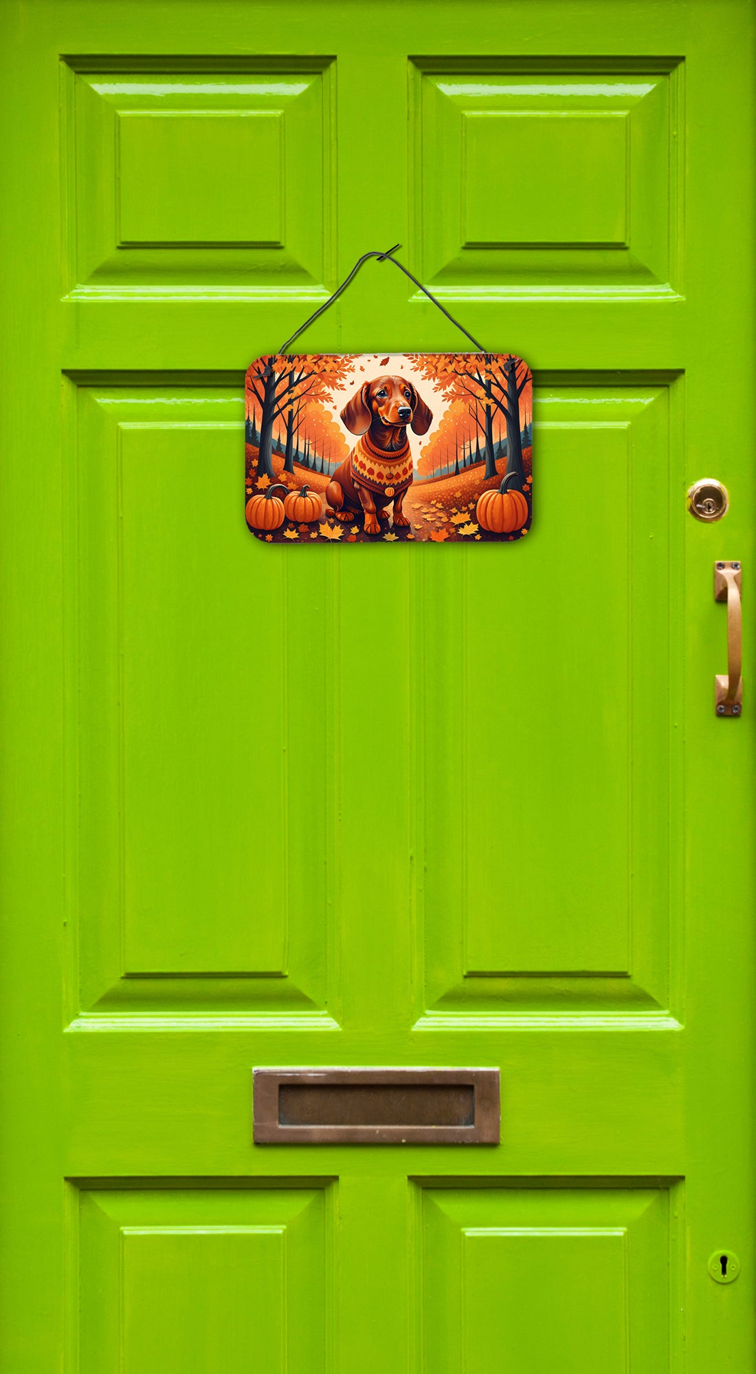 Dachshund Fall Wall or Door Hanging Prints