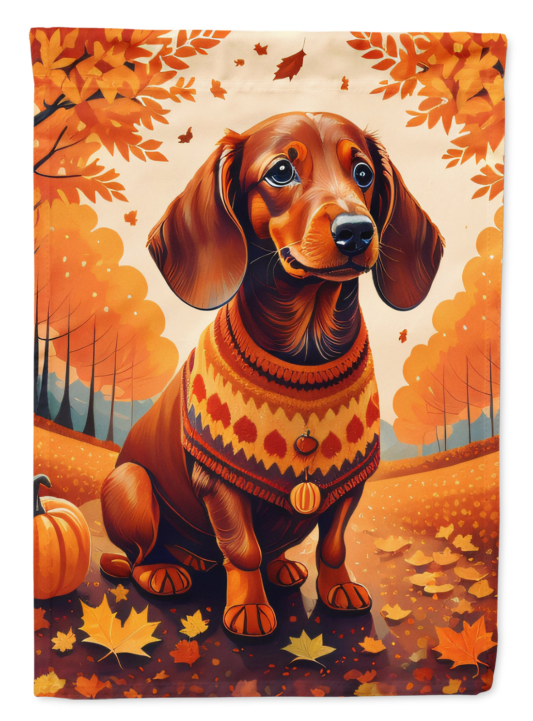 Buy this Dachshund Fall Garden Flag