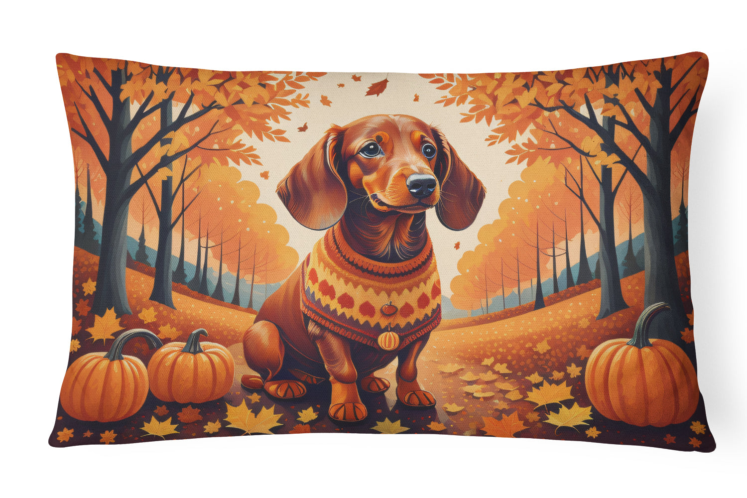 Buy this Dachshund Fall Throw Pillow