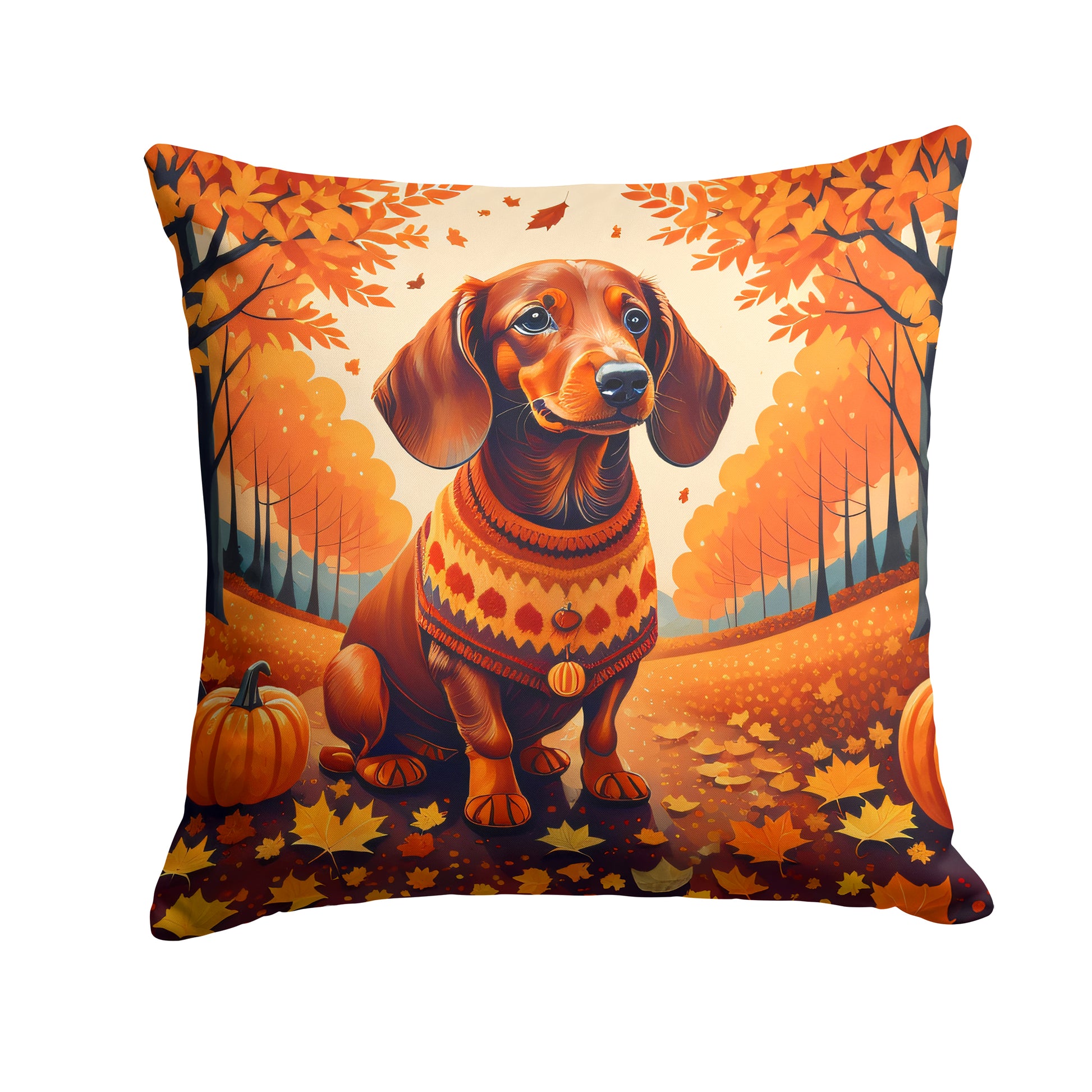 Buy this Dachshund Fall Throw Pillow