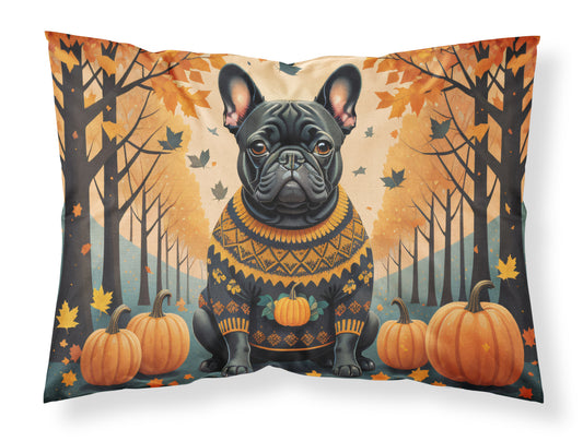 Buy this Black French Bulldog Fall Standard Pillowcase