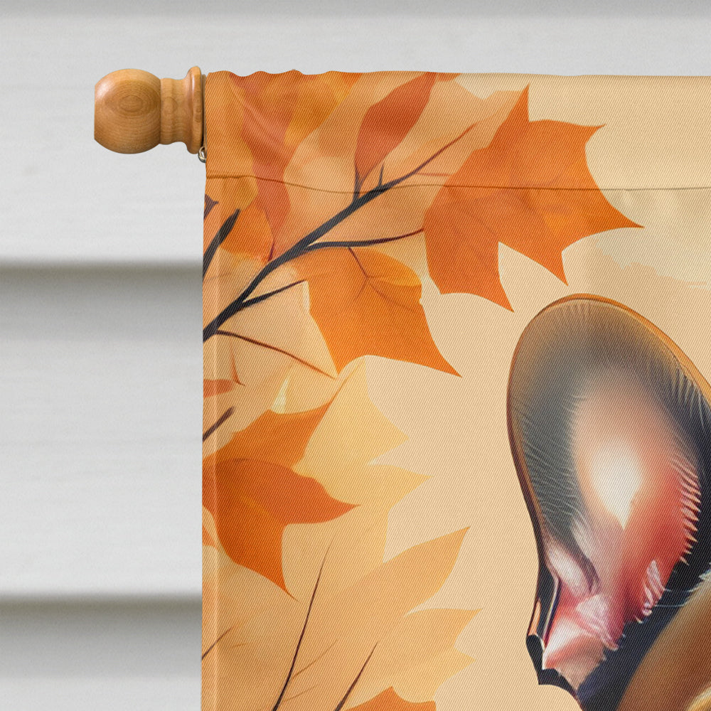 Fawn French Bulldog Fall House Flag