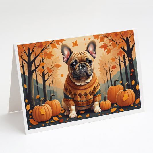 Buy this Fawn French Bulldog Fall Greeting Cards Pack of 8