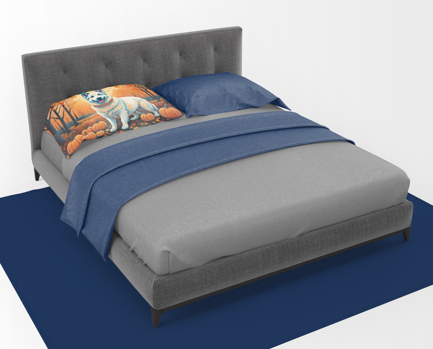 White German Shepherd Fall Standard Pillowcase
