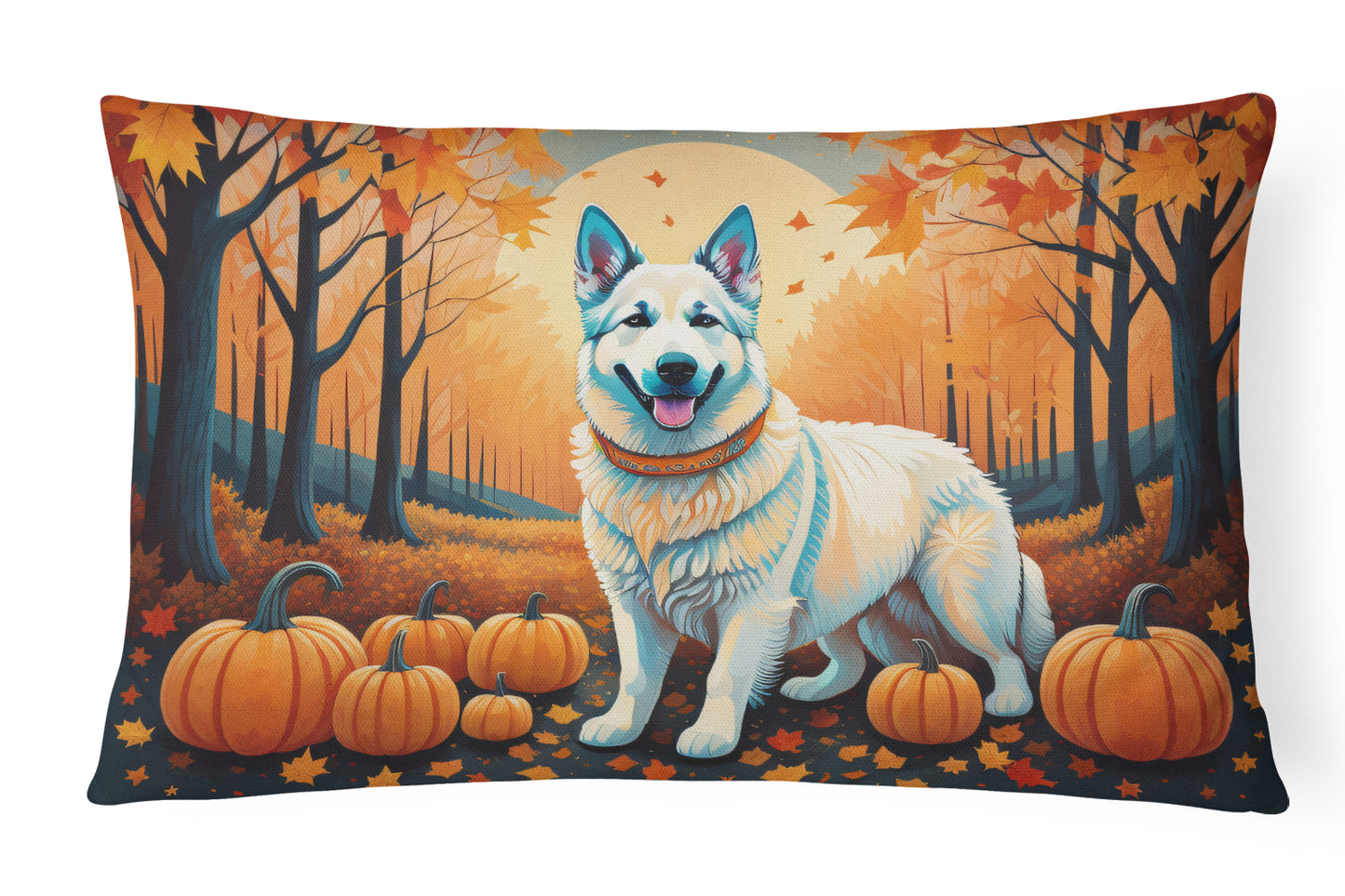 Buy this White German Shepherd Fall Throw Pillow