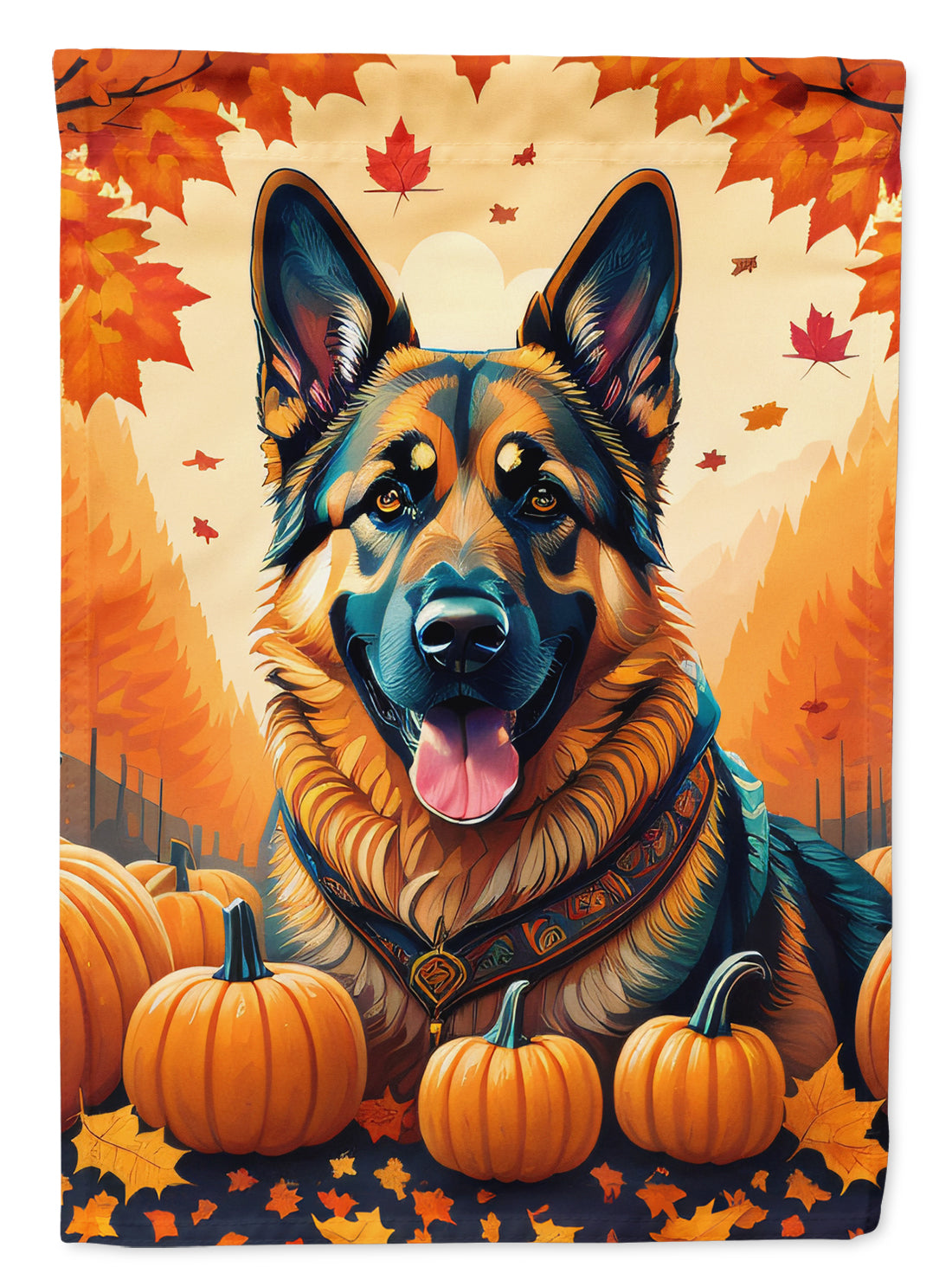 Buy this German Shepherd Fall Garden Flag