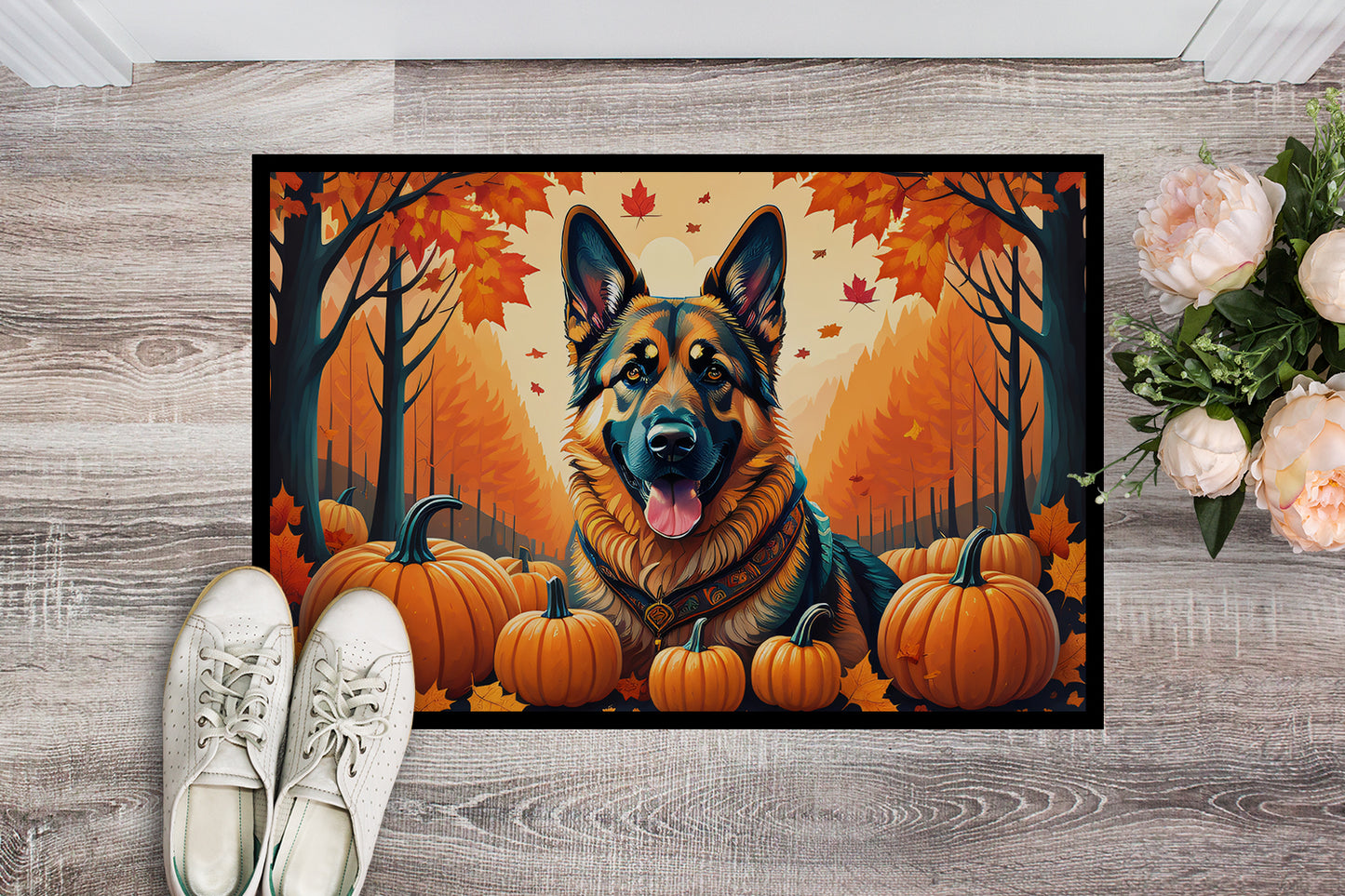 German Shepherd Fall Doormat