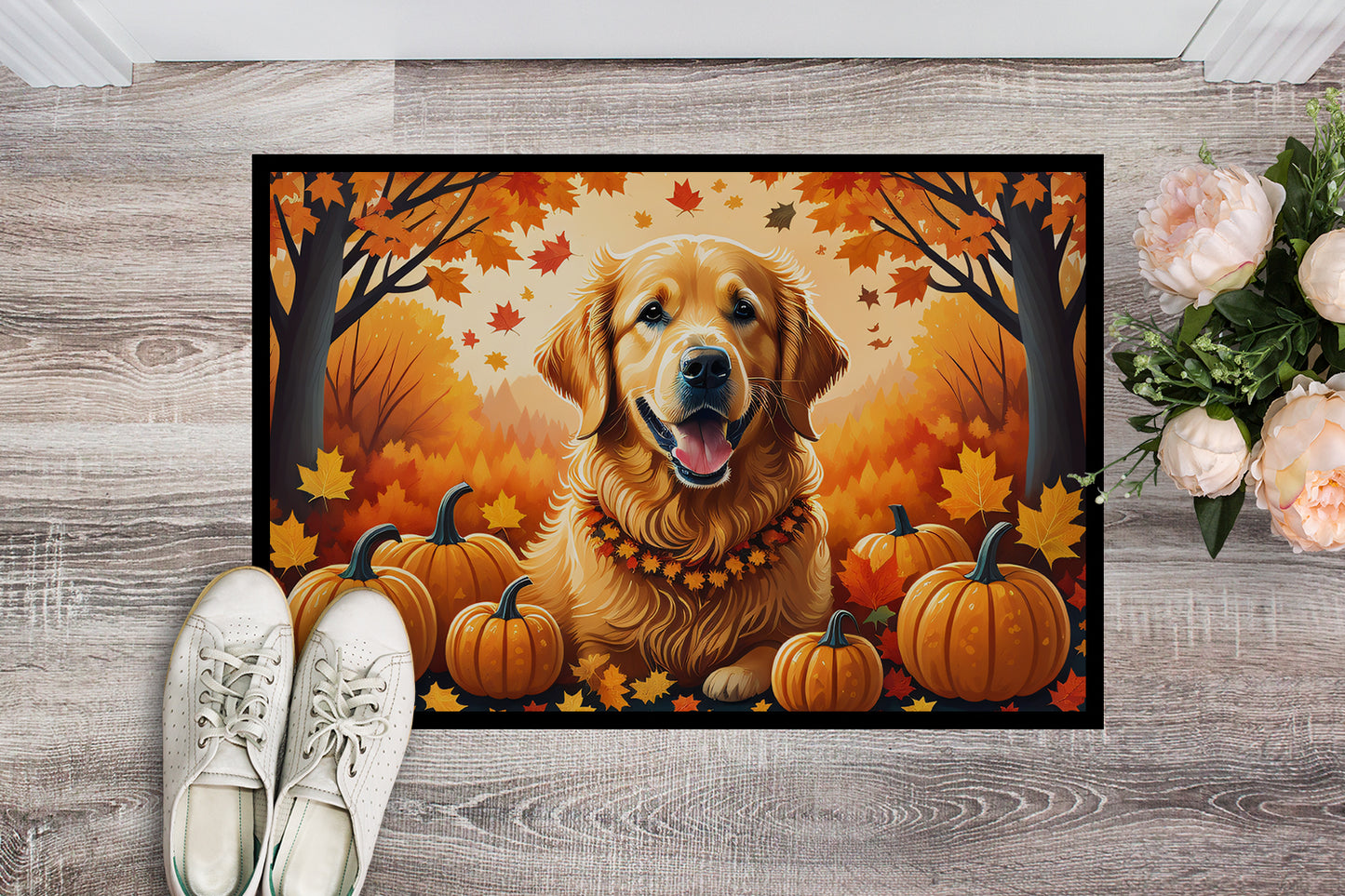 Golden Retriever Fall Doormat