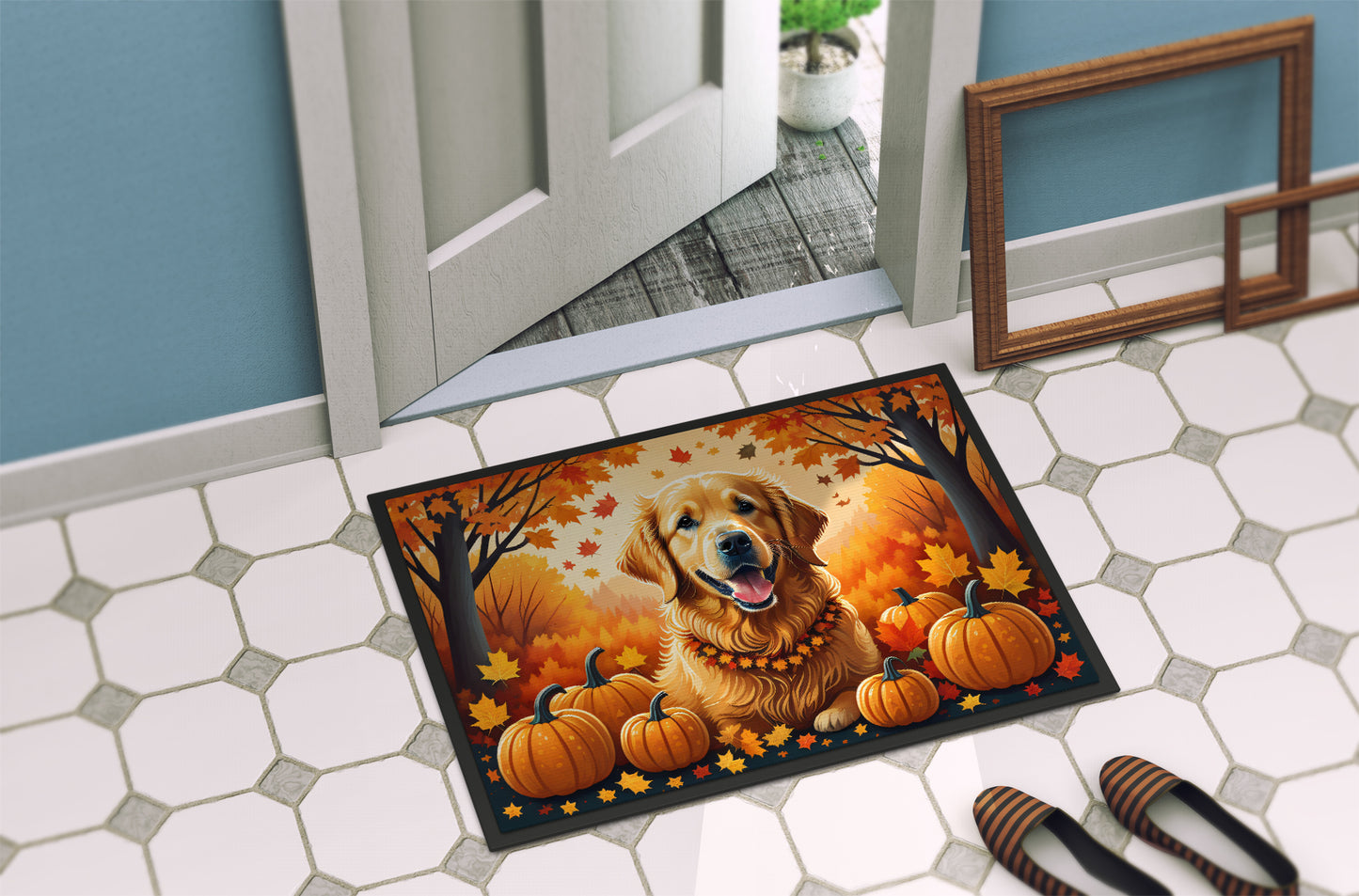 Golden Retriever Fall Doormat