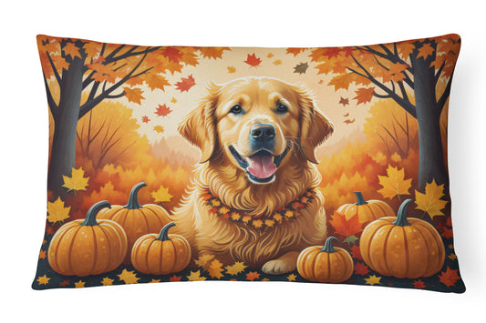 Buy this Golden Retriever Fall Throw Pillow