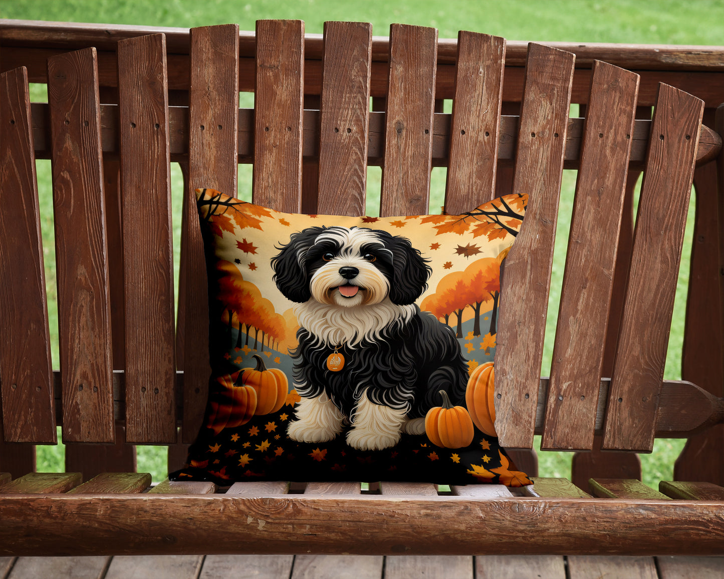 Havanese Fall Throw Pillow