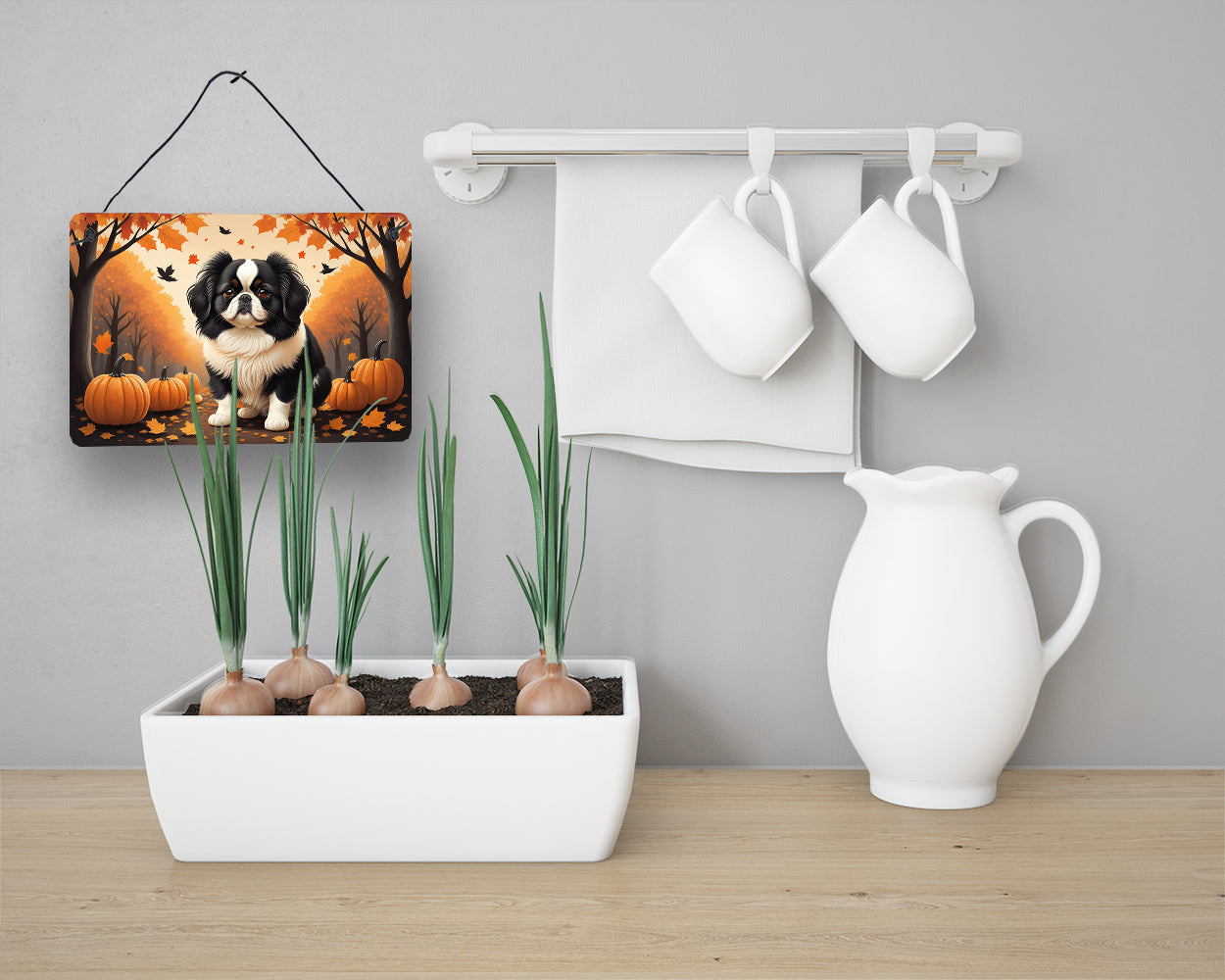 Japanese Chin Fall Wall or Door Hanging Prints