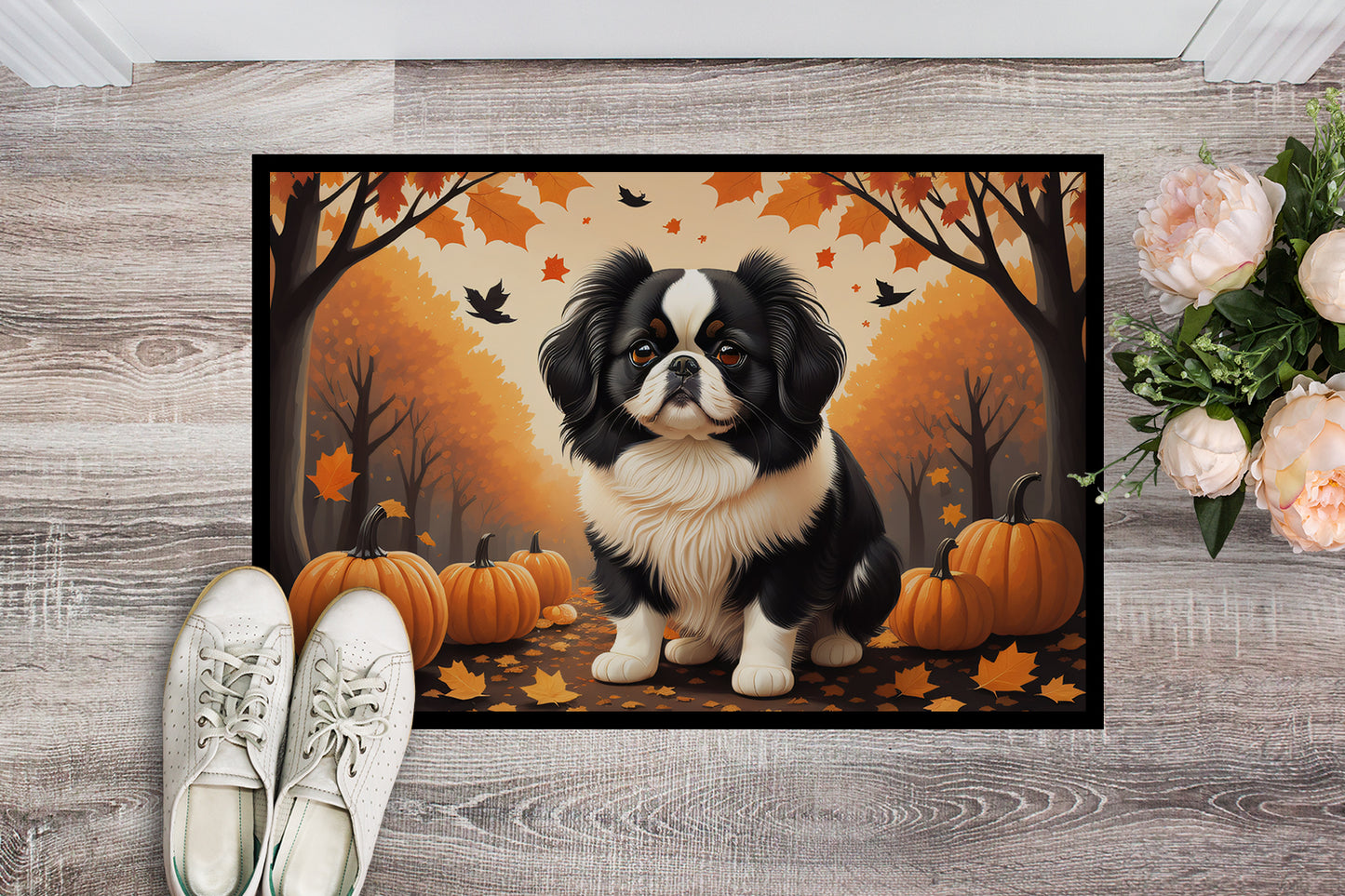 Japanese Chin Fall Doormat