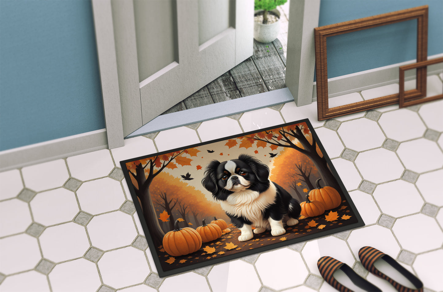 Japanese Chin Fall Doormat