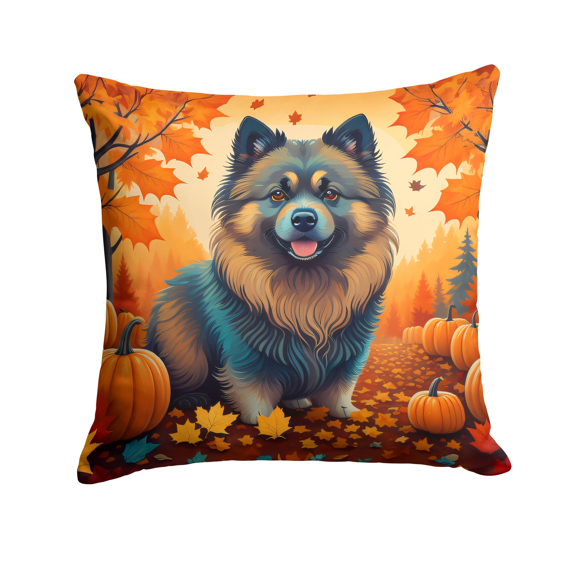 Buy this Keeshond Fall Throw Pillow