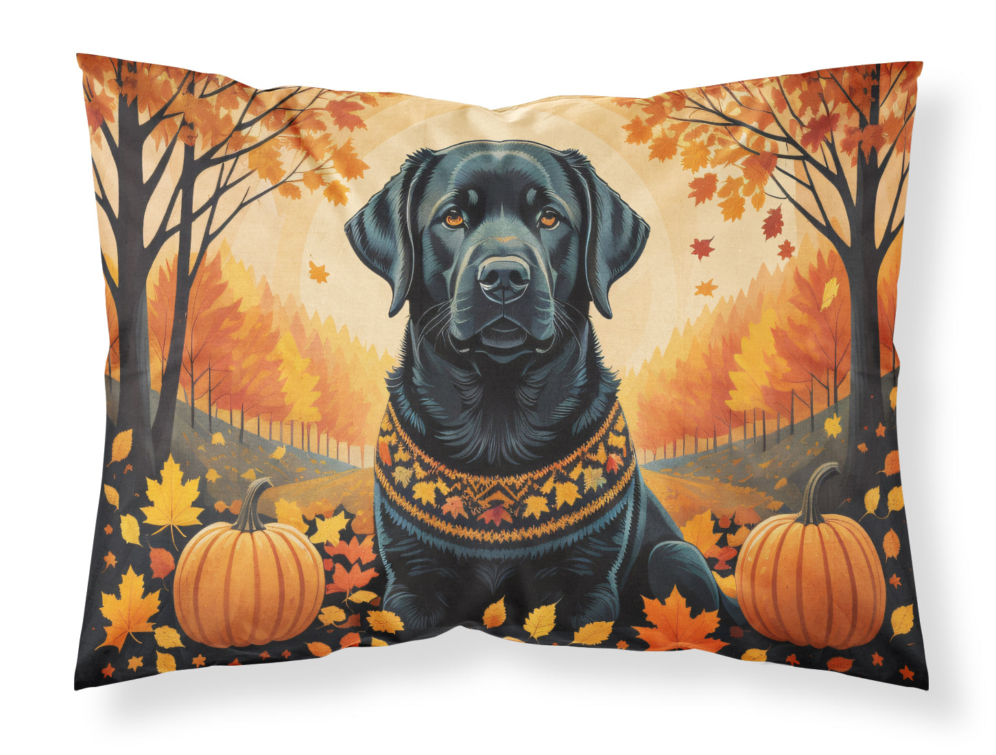 Buy this Black Labrador Retriever Fall Standard Pillowcase